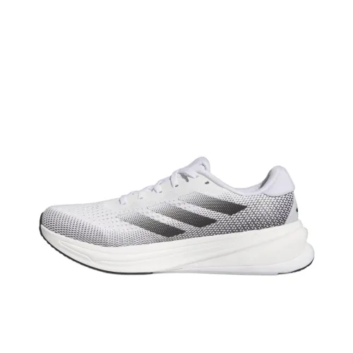 Adidas SUPERNOVA RISE Шорты Устойчивые к истиранию Низкий Топ Беговые кроссовки Мужские Белый Черный