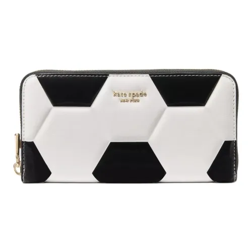 Kate Spade Кожа Кошелек Женский Черный Многоцветный