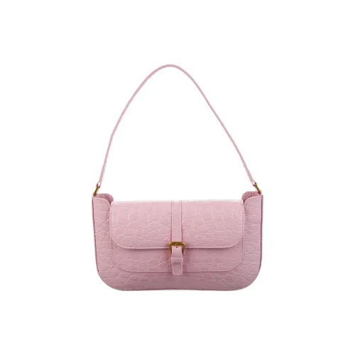 By Far Miranda Коровья кожа с кожаными вставками Сумка через плечо Женская Розовая