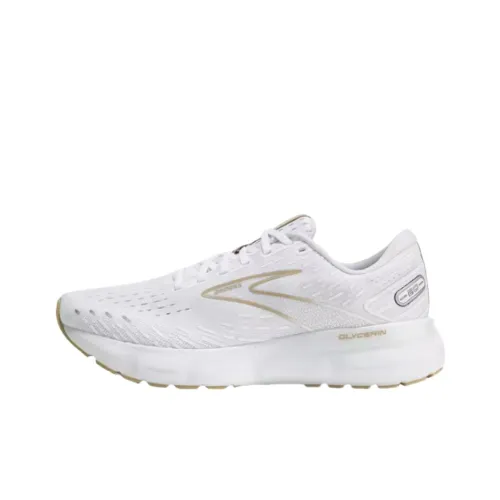 Brooks Glycerin 20 Беговые кроссовки Низкий топ Белый Желтый Мужской