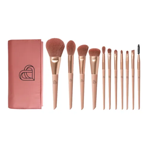 BLJ Sugar Infused Cherry Blossom 11 шт. Набор кистей для макияжа Фиксирующий Антибактериальный Мягкий