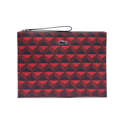 Клатч LACOSTE из ПВХ большой унисекс красный