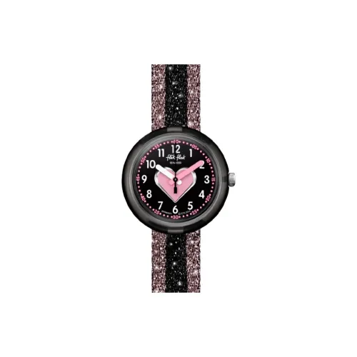 Swatch Quartz Механизм Детские часы 35*31,85 мм Розовый циферблат Часы Пластиковый корпус Часы Пластиковый ремешок