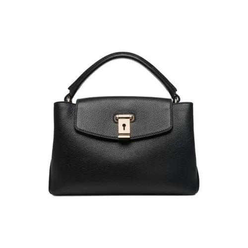 BALLY Рельефная Телячья Кожа Сумка через плечо Сумка Маленькая Женская Черная