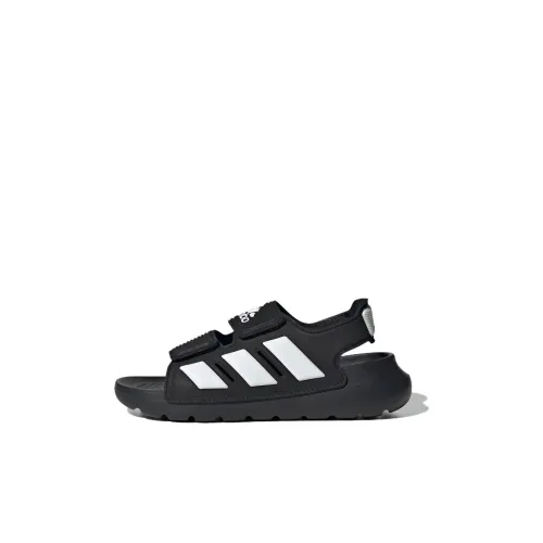 Adidas ALTASWIM 2,0 Детские сандалии Черно-белая панда Для дошкольников