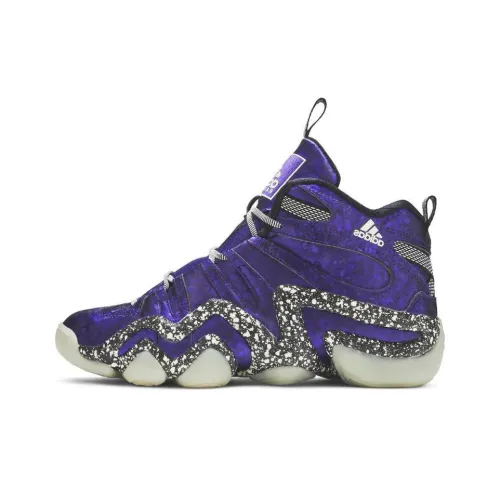 Adidas Crazy 8 Амортизация Износостойкий MID Топ Винтажные Баскетбольные Кроссовки Унисекс Фиолетовый