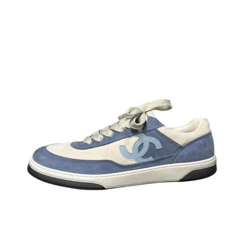 CHANEL Низкие кроссовки для скейтбординга Мужские Синие