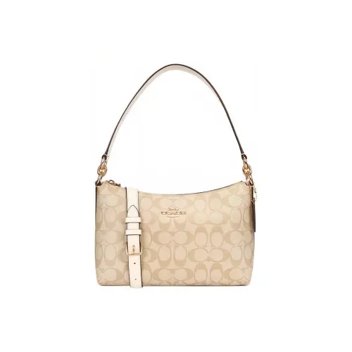 COACH Lewis ПВХ Сумка-ланчбокс Сумка через плечо Сумка на плечо Женская Светло-коричневая