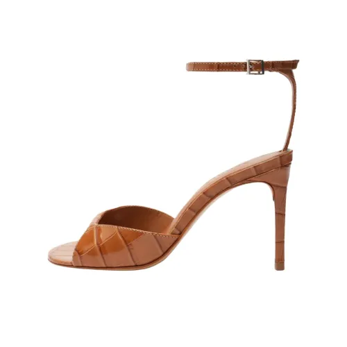 Schutz Nora One Strap Sandals 9cm Women's Brown