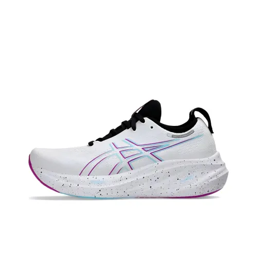 ASICS Гель Nimbus 26 Амортизация Износостойкий Низкий Топ FLYTEFOAM Blast AHAR+ Обувь для Беговых Дистанций Женская Белая