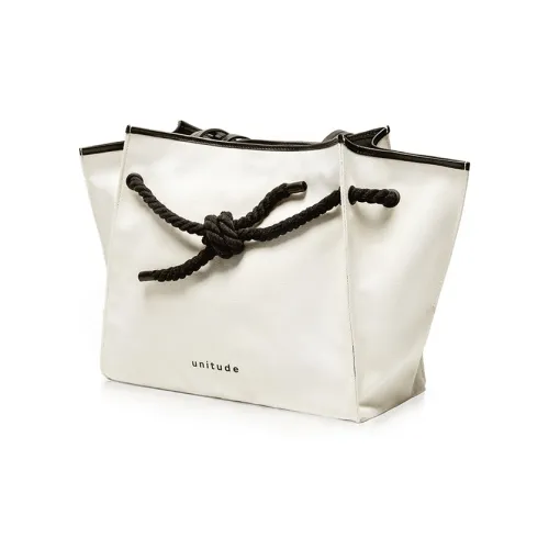 Unitude Холст Кожа Тоут Сумка Сумка для покупок Холст Сумка Плечо Большая Женская