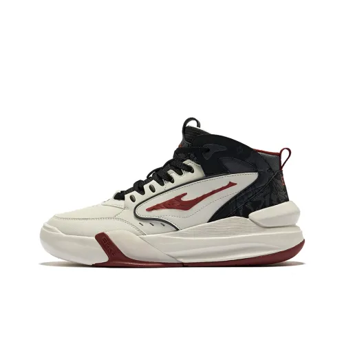 Erke Tang Palace Night Garden 3 Slip Resistant Abrasion Resistant High Top Скейтборд Кроссовки Мужские Дикий Серый Jet Черный