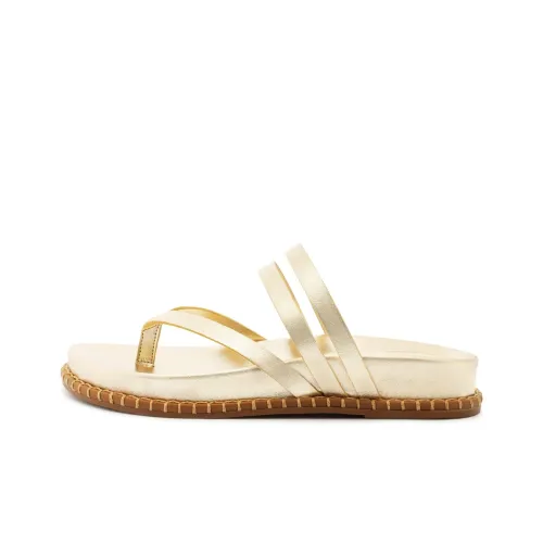 Schutz Шлепанцы 3 см Женские Золотые