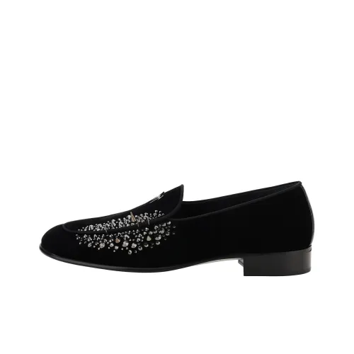 Giuseppe Zanotti GZ Лоферы Мужские Черные Серебряные