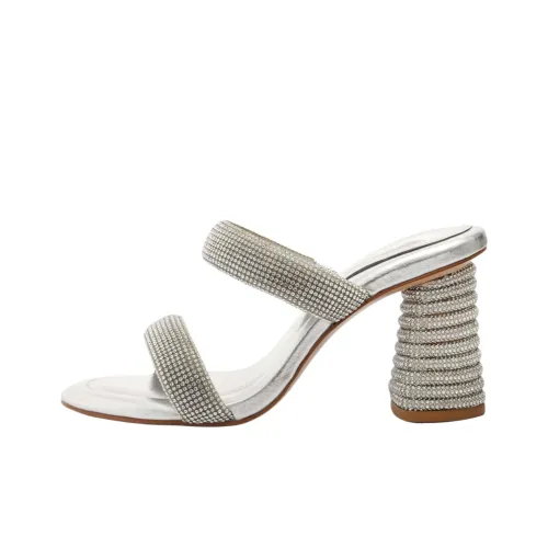 Schutz Слипоны 8,7 см Женские Серебряные