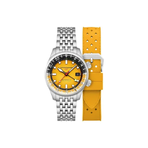 SPINNAKER BRADNER Collection Наручные часы Автоматический Механический Механизм Желтый Циферблат Часы Мужские часы