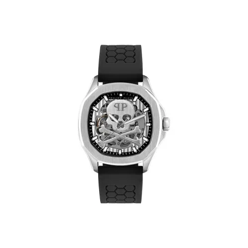 PHILIPP PLEIN Автоматический Механический Механизм Мужские Часы 42мм*42мм Серебряный