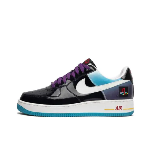 Nike Air Force 1 PLAYSTATION Low Топ Скейтборд Кроссовки Мужской Черный Белый