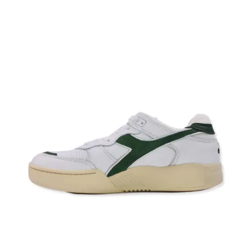 Diadora Heritage Slip-resistant Abrasion-resistant Low Top Casual Shoes Unisex White Green Диадора Heritage противоскользящий устойчивый к истиранию низкий топ повседневная обувь унисекс белый зеленый