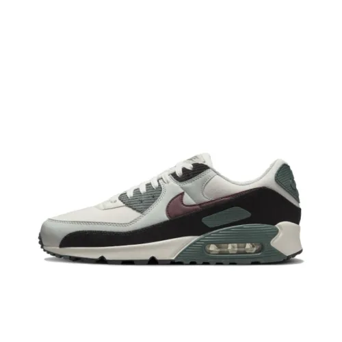 Nike Air Max 90 Low Топ Повседневные Беговые Кроссовки Унисекс Винтаж Зеленый