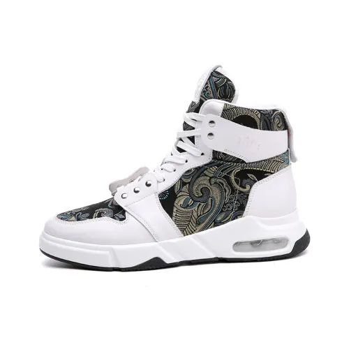 Babinda Casual Амортизация Дышащий Увеличение Высоты Термический MID Топ Casual Мужской Белый