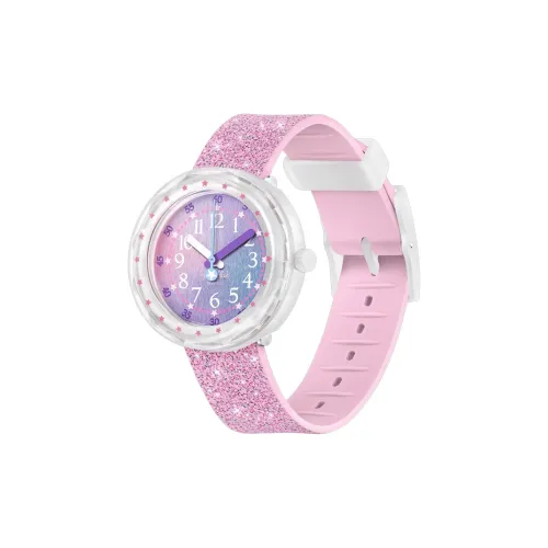 SWATCH Hui Bai Jia Коллаборация Наборы одежды Серия Flik Flak Feifei Кварцевый механизм Детские часы 36,7 мм