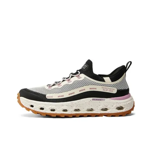 Skechers GLIDE STEP AT Низкий Топ Casual Женский Бежевый Черный