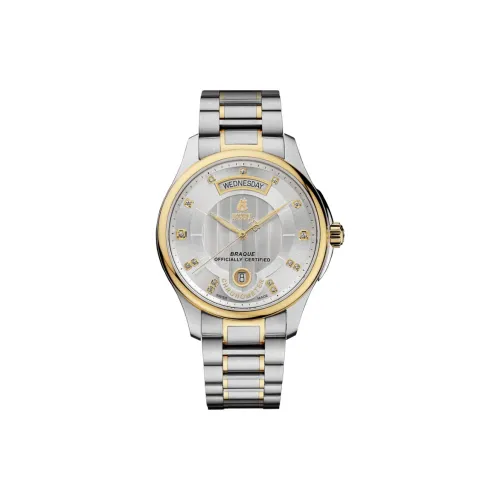 ERNEST BOREL Автоматический Механический Механизм Мужские Часы 41 мм Белый