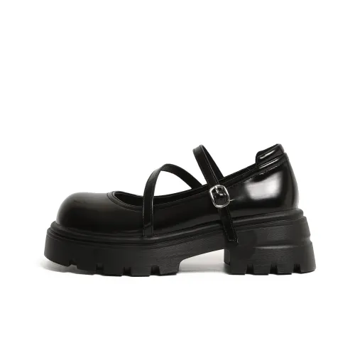 Moon Veil Грубый каблук Туфли Мэри Джейн 3 см Женские