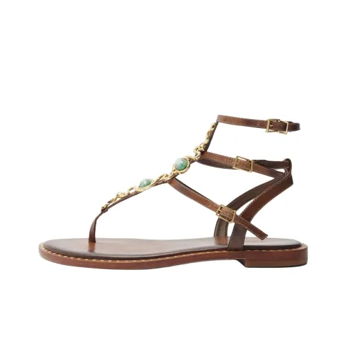 Schutz Malie One Strap Sandals Women's Brown