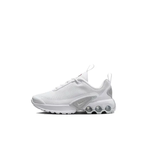 Nike Air Max Dn Детская повседневная обувь Низкий топ Белый Предшкола