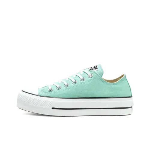 Converse Chuck Taylor All Star Seasonal Цвет Платформа Низкий Топ Кеды Женские Мятно-зеленый