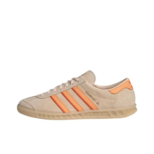 Adidas Originals Hamburg 24 Slip Резистентный к истиранию Низкий топ Скейтборд Кроссовки Унисекс Коричневый