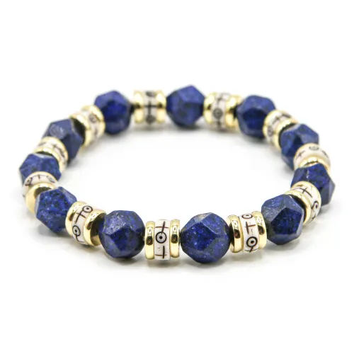 Дракон Li Синий Вены Камни Браслеты Унисекс