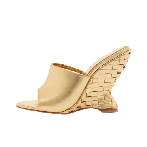 Schutz Слипоны 10,9cm Женские Золотые