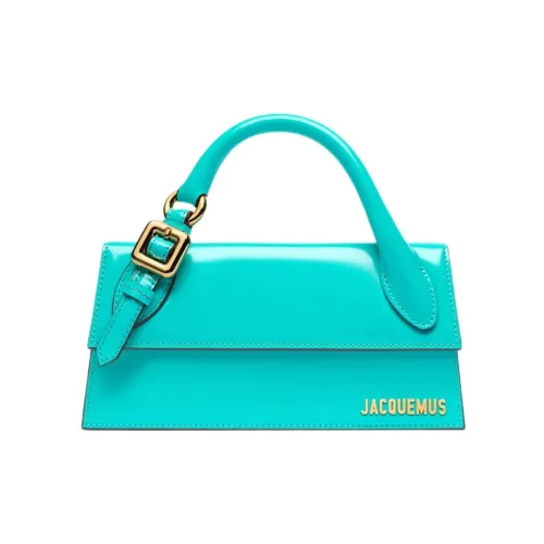 Jacquemus Le Chiquito Телячья кожа Сумка через плечо Сумка Женская Бирюзовая