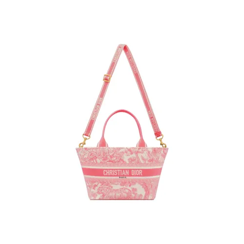 DIOR DIORIVIERA Вышивка Сумка-тоут Сумка для покупок Женская сумка Конфетно-розовый