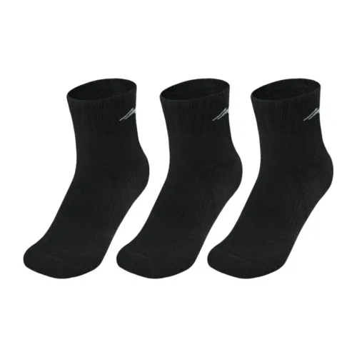 Лайнер Sports Life Collection Носки Crew Унисекс 3 упаковки Черный