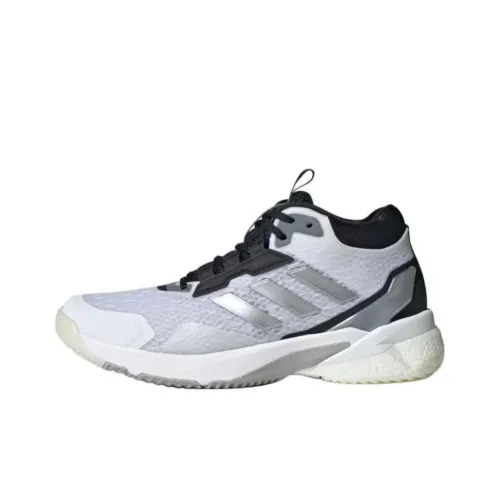 Adidas Crazyflight Slip-resistant и устойчивые к истиранию Поддержка MID Тренировочные кроссовки Унисекс Белый