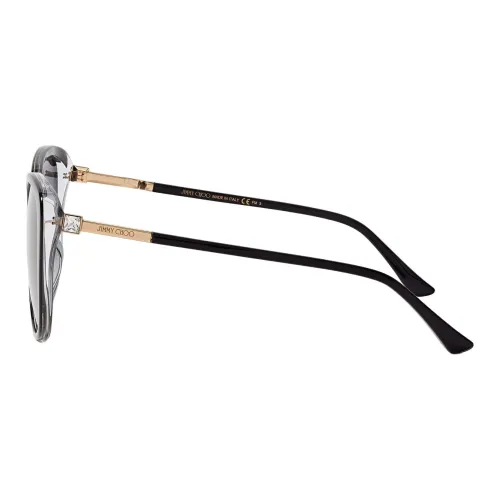 Jimmy Choo UVA Кошачий глаз Солнцезащитные очки Женские Черный