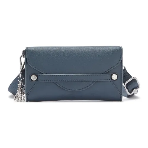 Kipling Полиуретан Сумка через плечо Сумка на плечо Женская Синяя