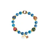 Синий, карамельно-коричневый, сердце