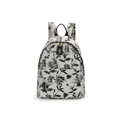 Roberta Di Camerino Ткань Легкий Студенческий Рюкзак Большой Унисекс Чернила Жаккард