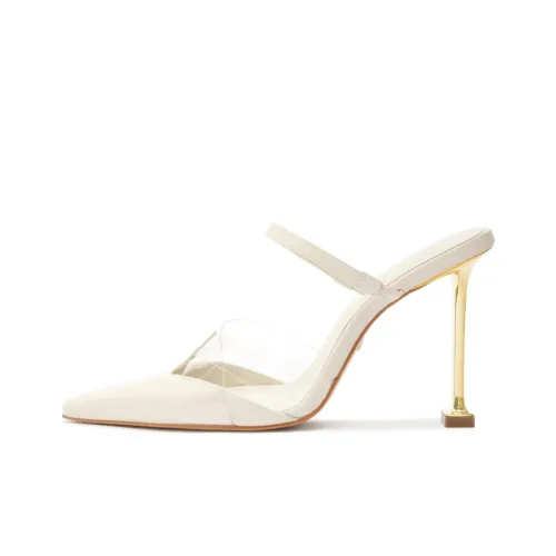 Schutz Домашние тапочки 10 см Женские Белые