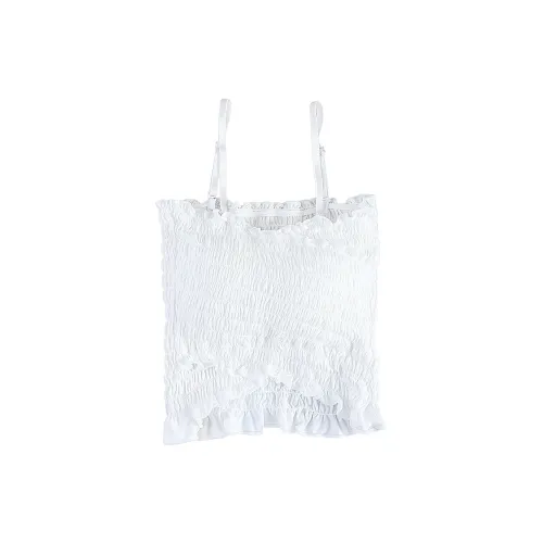 Flowers in water Топ на бретелях Женский Белый