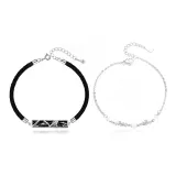 Счастливый браслет с четырехлистным клевером для пары