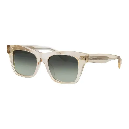 Oliver Peoples Ацетат Прямоугольные Солнцезащитные очки Unisex Light Желтые