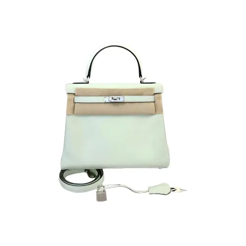 HERMES Kelly Swift Кожа Сумка Kelly Сумка через плечо Сумка Женская 0S Vert Fizz Пузырьковый зеленый