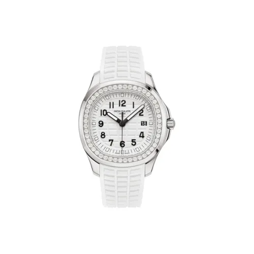 PATEK PHILIPPE AQUANAUT Series Кварцевый механизм Женские часы 38,8 мм 38,8 мм Белый циферблат Корпус из нержавеющей стали