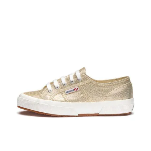SUPERGA Дышащие Низкие Кроссовки для Скейтбординга Женские Золотые